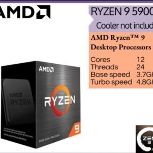 AMD RYZEN 9 5900X, Cooler not included