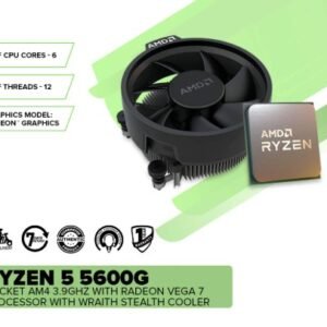 AMD RYZEN 5 5600G, with Wraith Stealth Cooler