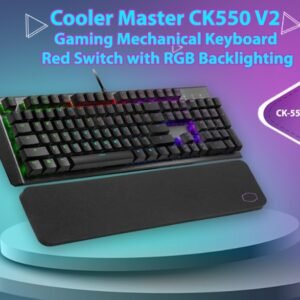 COOLER MASTER CK-550-GKTR1-US COOLER MASTER CK550 RGB MECHANICAL KEYBOARD RED V2 (2Y)