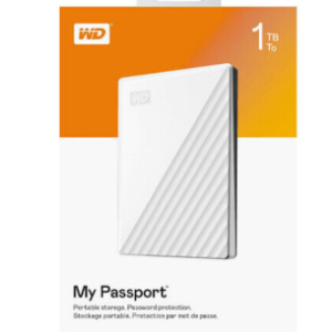 Western Digital WDBYVG0010BWT-WESN My Passport - 1TB (White) USB 3.2 Gen 1