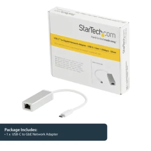 StarTech US1GC30A USB-C to GbE Adapter - Silver -with native support