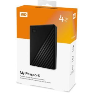 Western Digital WDBPKJ0040BBK-WESN My Passport - 4TB (Black) USB 3.2 Gen 1