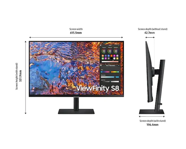 SAMSUNG LS27B800PXUXXS 27IN UHD MONITOR - Image 2