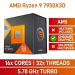 AMD Ryzen 9 7950X3D 4.2 GHz 16-Core AM5 Processor