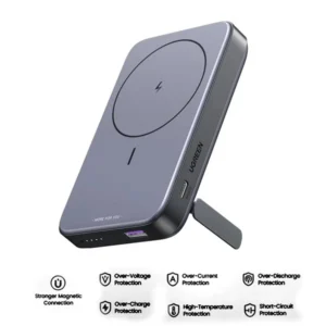 UGREEN PB206 10000mAh Magnetic Wireless Power Bank (Space Gray)
