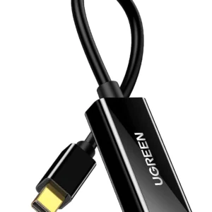 Ugreen Mini dp to HDMI female converter cable 18CM Black - Plastic, 1920*1080