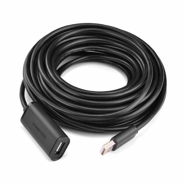 Ugreen USB 2.0 Active extension cable with Chipset 10M Black - Image 2