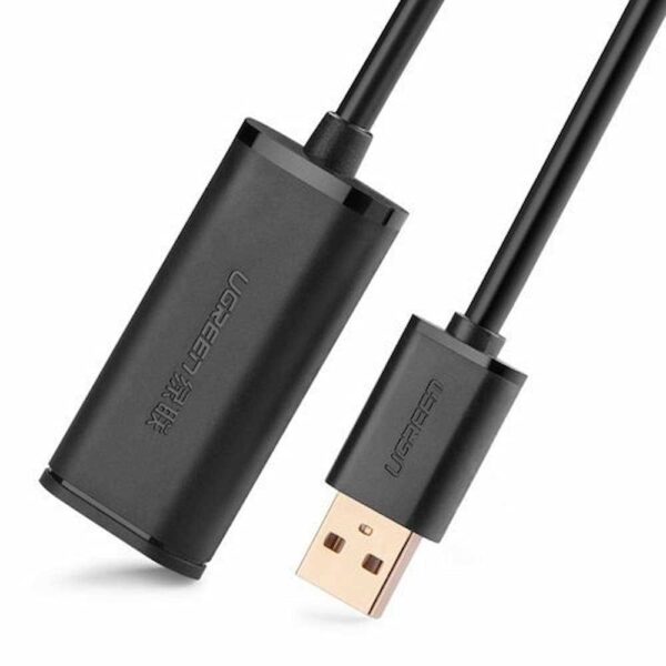 Ugreen USB 2.0 Active extension cable with Chipset 10M Black - Image 3