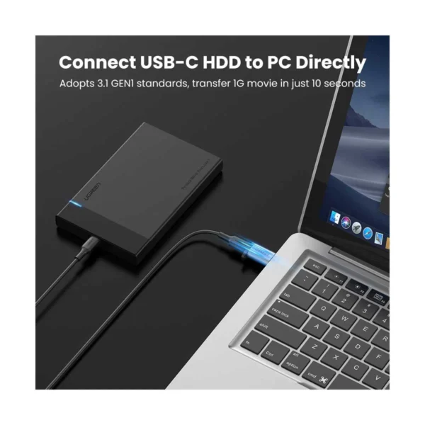 Ugreen USB 3.0-A to USB-C M/F Adpater (Grey) - Image 4