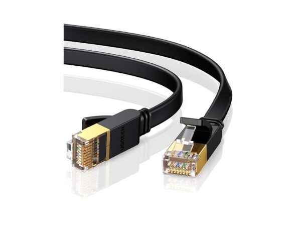Ugreen Cat 7 STP Lan Cable Flat Design 2m (Black)