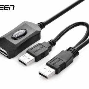 Ugreen USB2.0 Active Extension Cable 5M with USB for Power