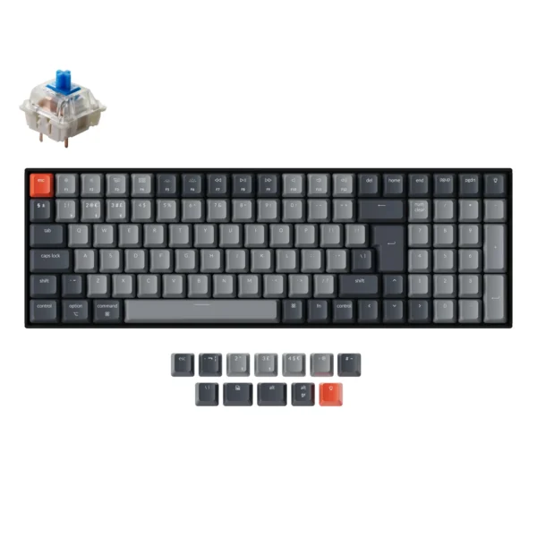 Keychron K4v2 RGB Aluminum Hot Swap Gateron Blue Switch - Image 2