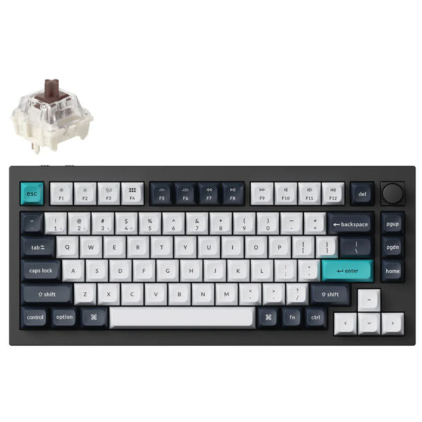 Keychron Q1 Max QMK/VIA Wireless Mechanical Keyboard, Full Metal, Programmable Button, 2.4 GHz/Bluet