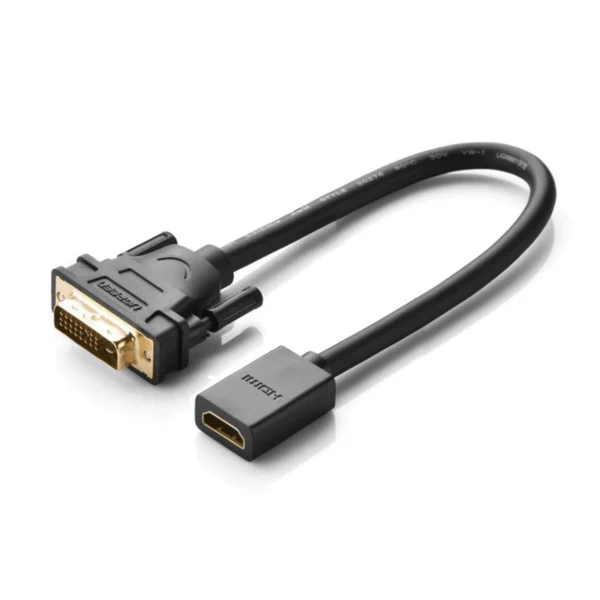 Ugreen DVI Male to HDMI female adaptor cable gold plated - Image 4