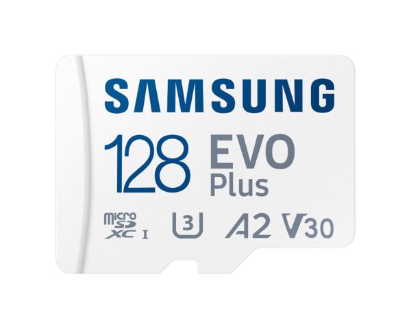 SAMSUNG 128GB EVO PLUS  microSD with adapter