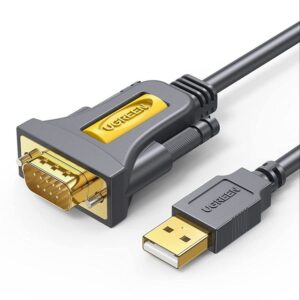 Ugreen adapter cable USB-A - DB9 RS-232 1.5m gray