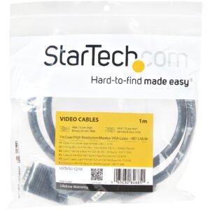 Startech MXTMMHQ1M Startech VGA Cable HD15 Male to Male - Monitor VGA CBL M/M