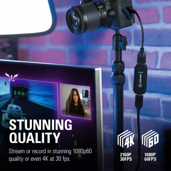 Elgato 10GAM9901 Cam Link 4K Broadcast live, record via DSLR, - Image 3