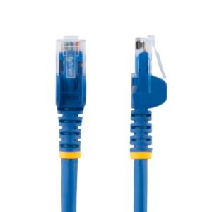 StarTech N6PAT1BLS Startech 1ft Blue Snagless Slim Cat 6 Patch Cable
