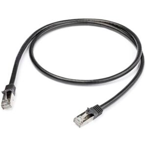 StarTech N6SPAT1MBK Startech 1m Black Cat6 Shielded Gigabit Network Cable