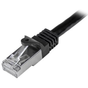 StarTech N6SPAT2MBK Startech 2m Black Cat6 Shielded Gigabit Network Cable