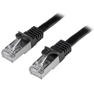 StarTech N6SPAT5MBK Startech 5m Black Cat6 Shielded Gigabit Network Cable