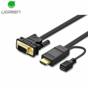 Ugreen HDMI Male To VGA Male converter round cable - chipset in HDMi connector 1.5m