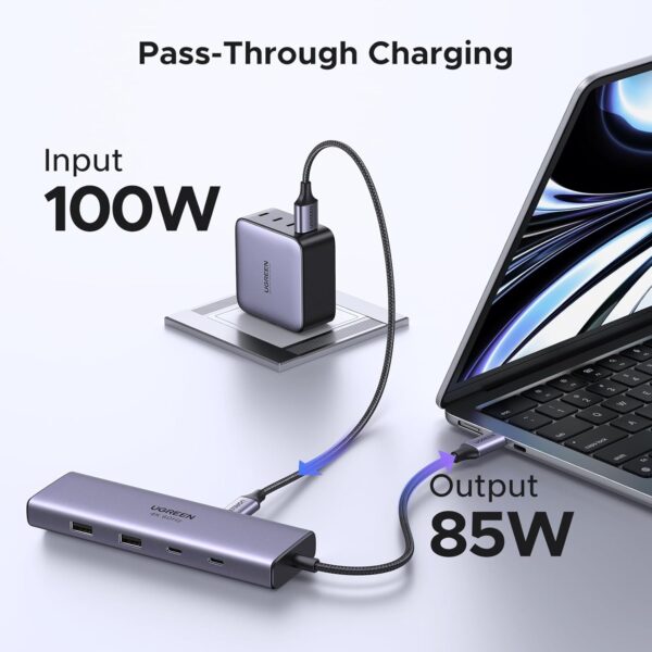 UGREEN Revodok Pro USB C Hub, 9-in-1 C Dock with 4K@60Hz HDMI, 10Gbps - Image 3