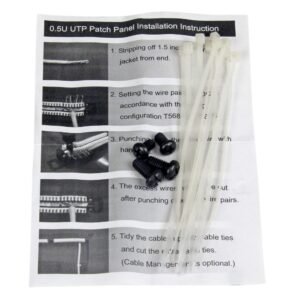 StarTech PANELHU24 Startech 24 Port 1/2U Rackmount Cat5e 110 Patch Panel