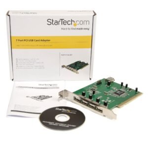 StarTech PCIUSB7 Startech 7 Port PCI USB 2.0 Adapter Card