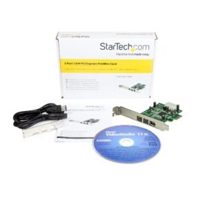 StarTech PEX1394B3 Startech 3 Port PCI-E 1394b FireWire 800 Card