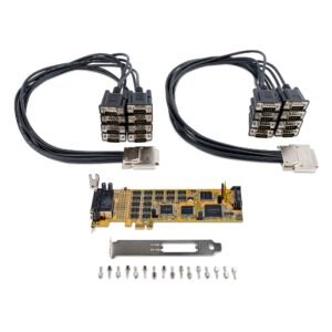 StarTech PEX16S550LP Startech 16-Port PCIe Serial Card with 16 DB9 RS232 Ports
