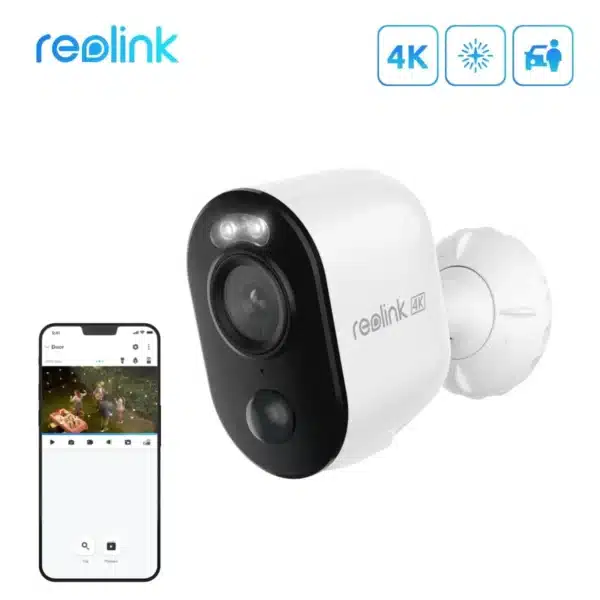 Reolink Smart 4K Battery WIFI- 8MP Standalone Wire-Free Camera with 5/2.4GHz DualBand BWC4K01