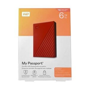 Western Digital WDBR9S0060BRD-WESN My Passport - 6TB (Red) USB 3.2 Gen 1