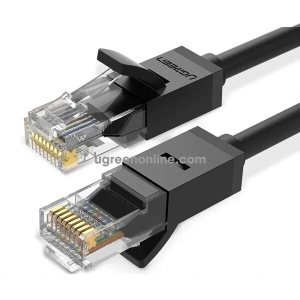 Ugreen 3m CAT 6 UTP Cable Round type - Black - Image 3