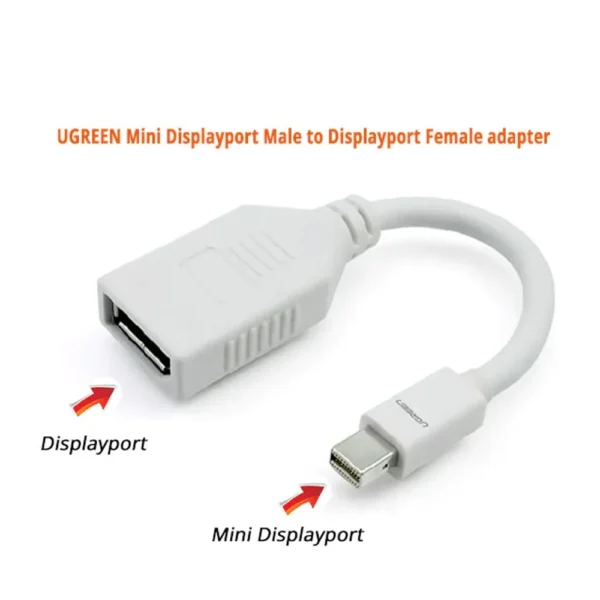 UGREEN 10445 Mini Displayport Male to Displayport Female adapter - Image 3