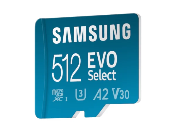 SAMSUNG EVO Select Micro SD-Memory-Card + Adapter, 512GB microSDXC 130MB MB-ME512KA - Image 2