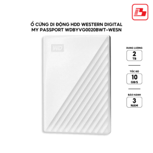 Western Digital WDBYVG0020BWT-WESN My Passport - 2TB (White) USB 3.2 Gen 1