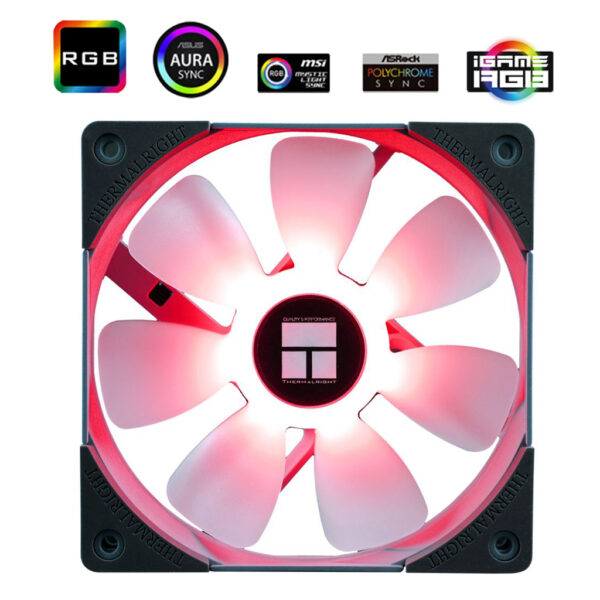 THERMALRIGHT TL-RS12-B (SINGLE) BLACK PWM COOLING FAN 120MM
