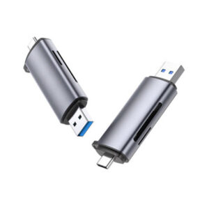 Ugreen USB-C +USB 3.0 TF/SD Card Reader. USB Type C 3.1 Gen 1 Male data transfer rates up to 5Gbps,