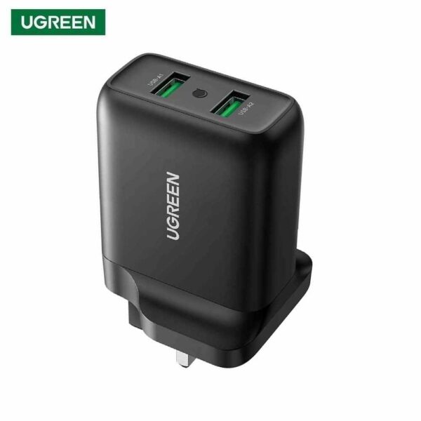 UGreen CD161-70164 Quick Charge 36W Dual Wall Charger - Black
