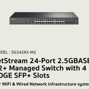 TP-Link SG3428X-M2 Omada 24-Port 2.5GBASE-T L2+ Managed Switch with 4 10GE SFP+ Slots