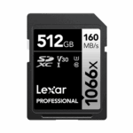 512GB - Lexar® Professional 1066x SDXC™ UHS-I Card SILVER Series
