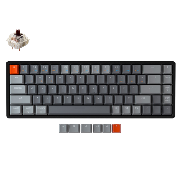 Keychron K6 68 Key RGB Aluminium Hot Swap Gateron Brown Switch