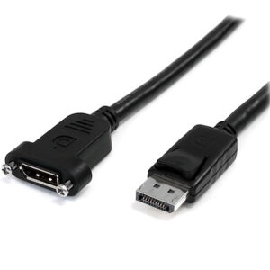 Startech.Com DPPNLFM3PW 3 ft 20 pin DisplayPort Panel Mount