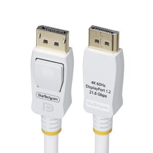 Startech.Com DP12-CABLE-6FTW 6ft White VESA Certified DP 1.2 Cable