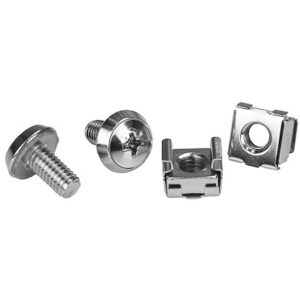 Startech.Com CABSCRWM620 M6 Rack Screws and Cage Nuts - 20 Pack