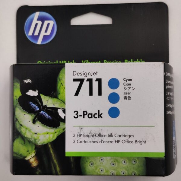 Hp CZ134A HP 711 29ml x 3Pack Cyan Ink Cartridge