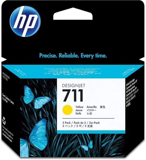 Hp CZ136A HP 711 29ml x 3Pack Yellow Ink Cartridge