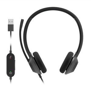 Cisco HS-W-322-C-USB Headset 322 Wired Dual On-Ear Carbon Bla